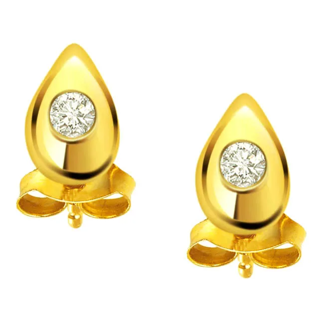 Solitaire Earrings Buy Diamond Solitaire Earrings Online in India