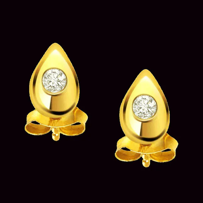 Royal Grace - Real Solitaire Earrings (ER107)