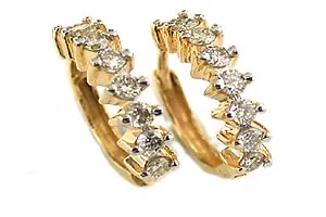 You are my future â€“ Diamond Earrings -Balis & Hoops