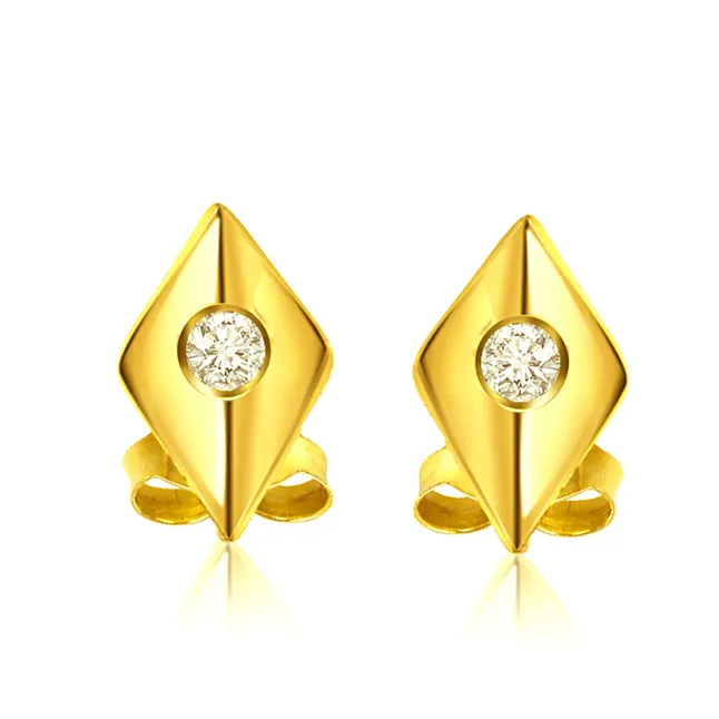 Diamonds are forever -Solitaire Earrings