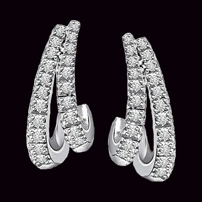 Spiral Surprise - Real Diamond Balis & Hoops (ER123)