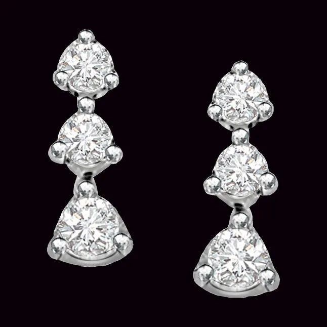Lissome Lass - Real Diamond Earrings (ER124)