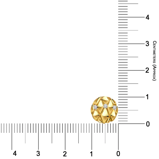 Charming Circles - Real Diamond Flower Shape Earrings (ER129)