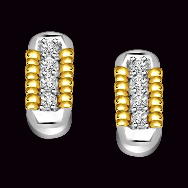 Magical Stick 0.40 ct Diamond Bali Earrings