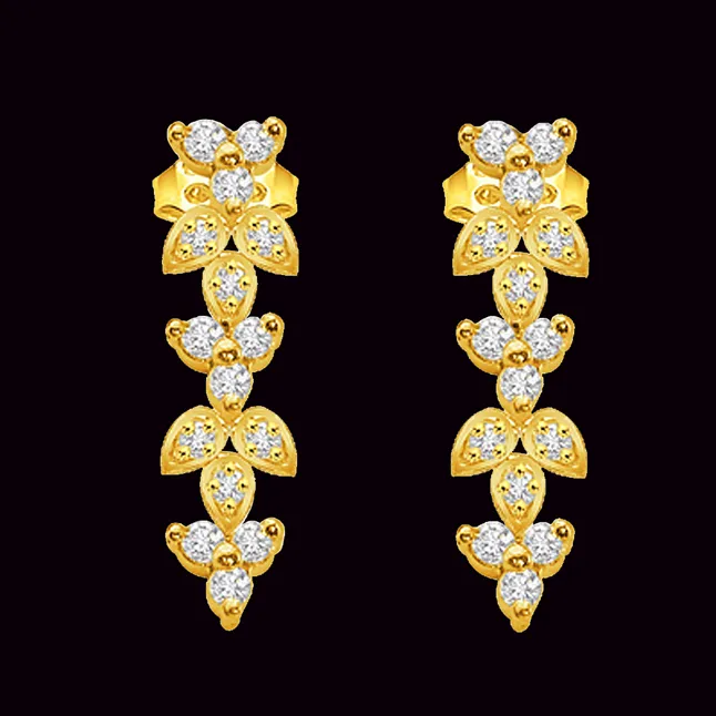 Fairy Style 0.75 cts Classic Diamond Earrings (ER141)