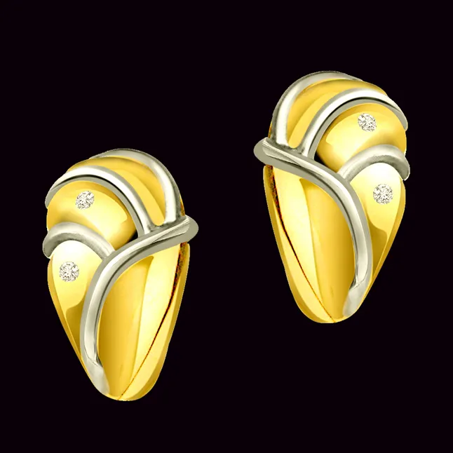 Triple Planted Studs 0.24 cts Diamond Bali Earring (ER149)