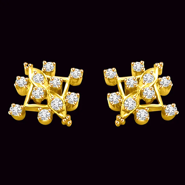 Sparkling Diamond Designer Earrings (ER16)