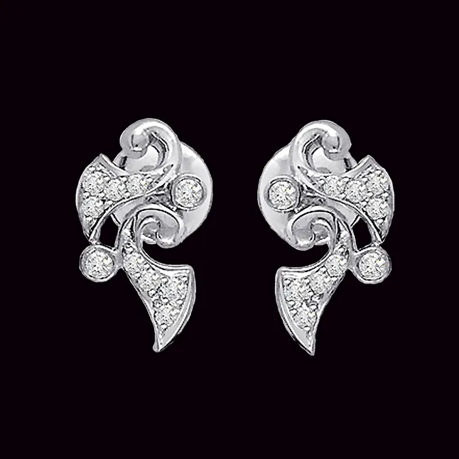 Flower Fascination Diamond Earrings (ER175)