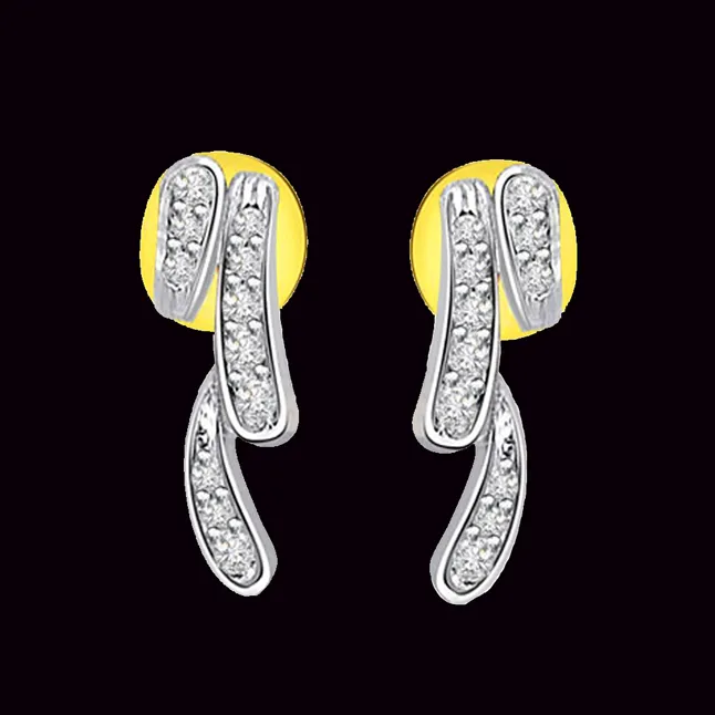 Decorous Real Diamond Earrings for Her (ER198)