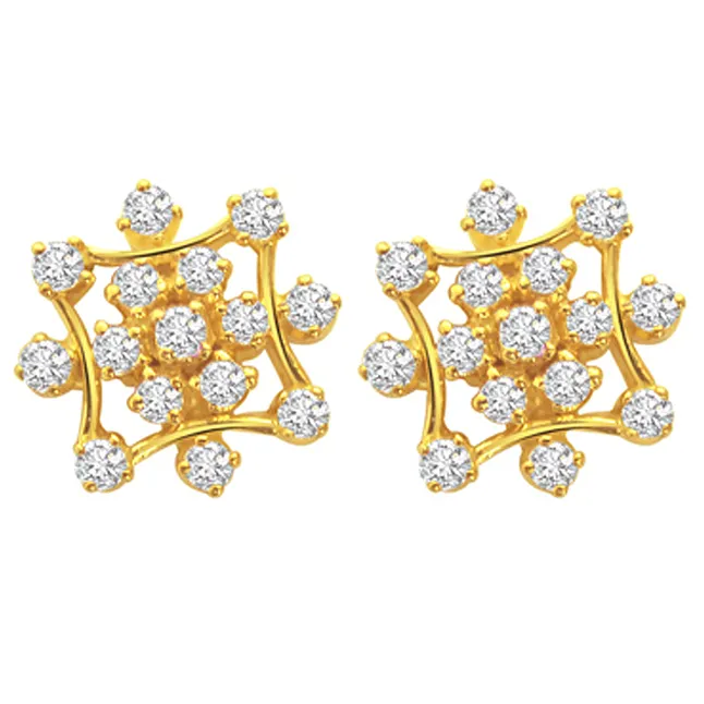 Twinkle Star Diamond Earrings ER -22 -Geometrical