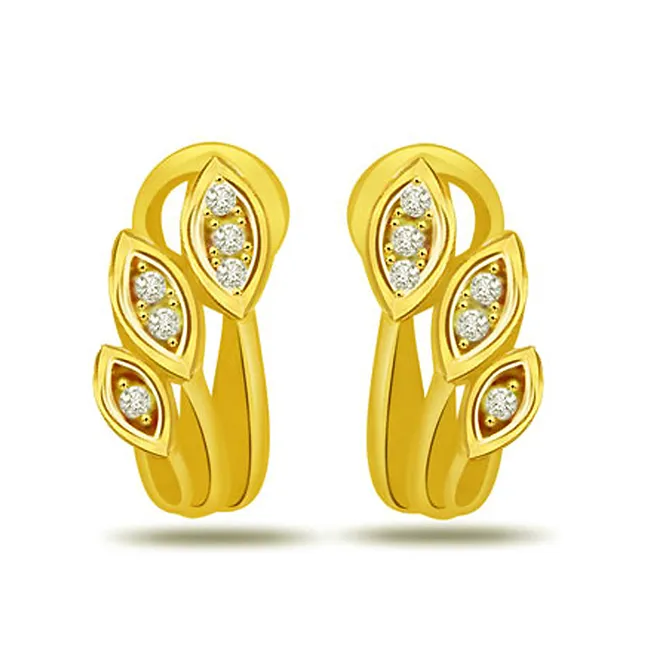 Starry Love 0.12ct Diamond Earrings -Designer Earrings