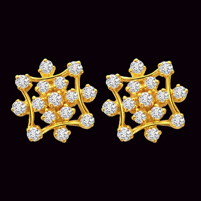Twinkle Star Diamond Earrings (ER22)