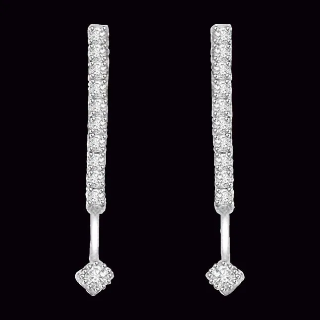 Diamond Bouquet 0.50 cts Diamond White Gold Earrings (ER277)