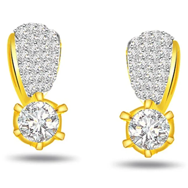 0.64ct Diamond Classic Earrings -Designer Earrings