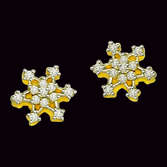 0.50cts Flower Shape Diamond Earring (ER320)