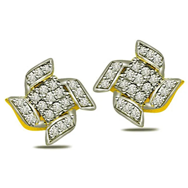 1.00ct Diamond Classic Earrings -Designer Earrings