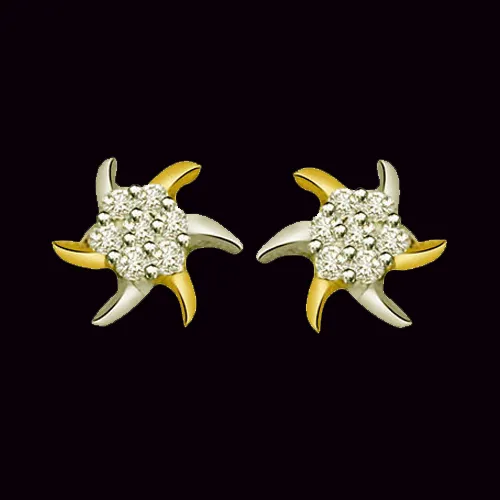 0.28cts Diamond Star Shape Earring (ER327)