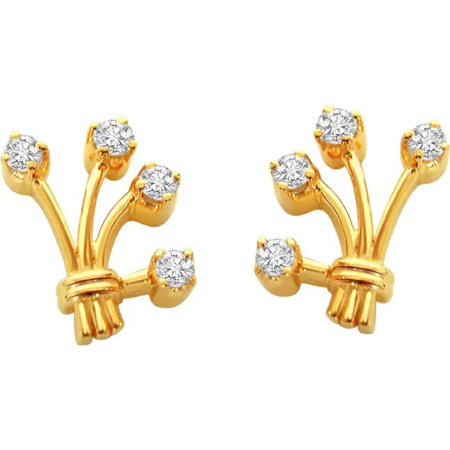 For My Love Real Diamond Earrings -Designer Earrings