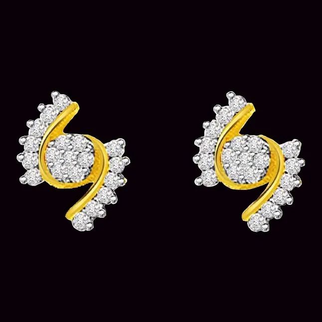 0.76cts Diamond Gold Earring (ER335)