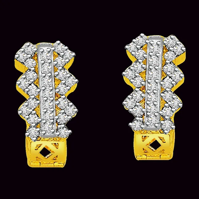 0.75ct Diamond Gold Earrings -Balis & Hoops