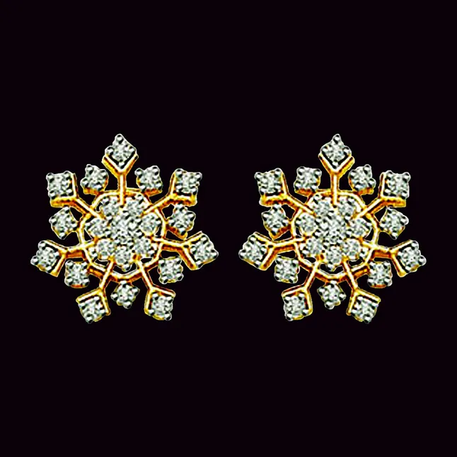 0.68 cts Diamond Earrings -Kudajodi