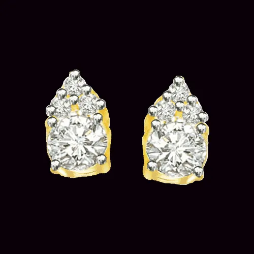 0.22 cts Real Diamond Devouring Real Diamond Earrings (ER34)