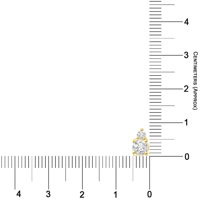0.14 cts Real Diamond Solitaire Earrings (ER345)