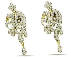 1.25 cts Diamond Earrings -Designer Earrings
