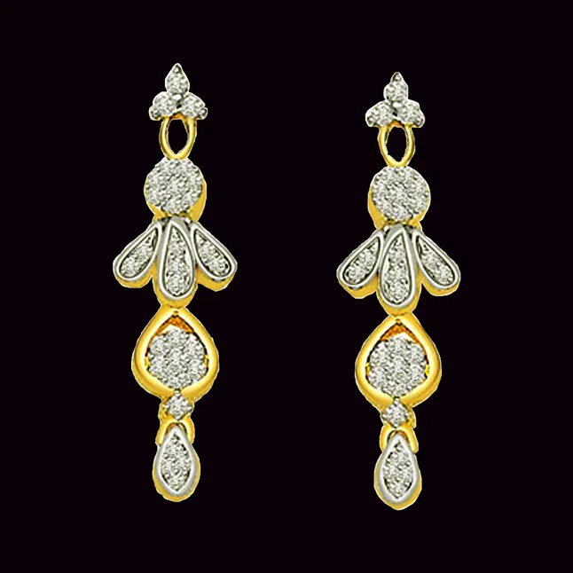 1.00 cts Diamond Hanging Earrings (ER353)