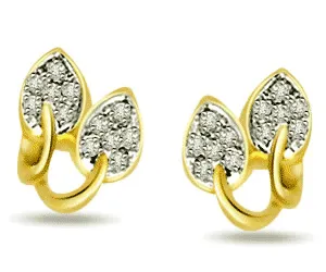 0.24ct Diamond Stud Earrings -Designer Earrings