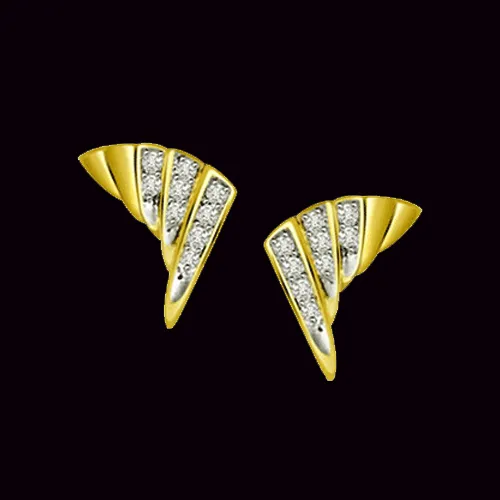 0.27cts Fan Diamond Earrings (ER359)