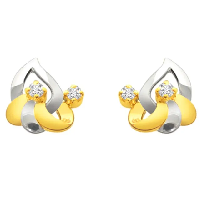 For Eternity -Diamond Earrings -White Rhodium