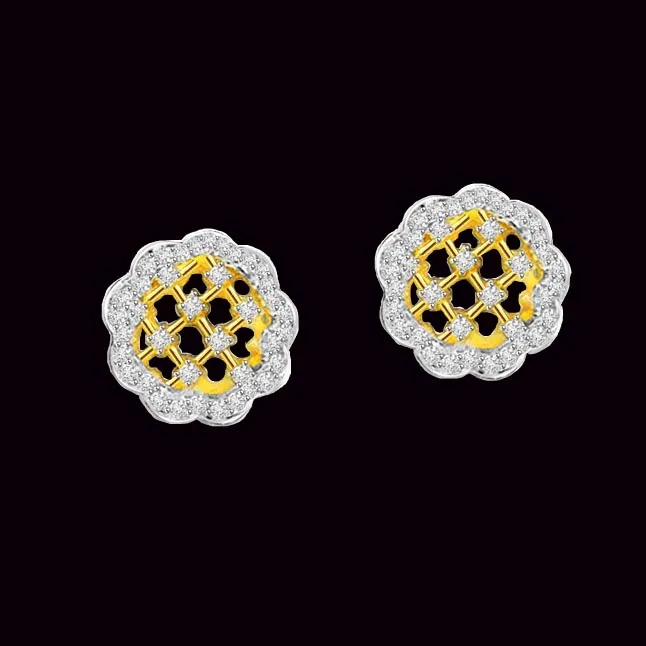 0.78 cts Diamond Kudajodi 18K Earrings (ER409)