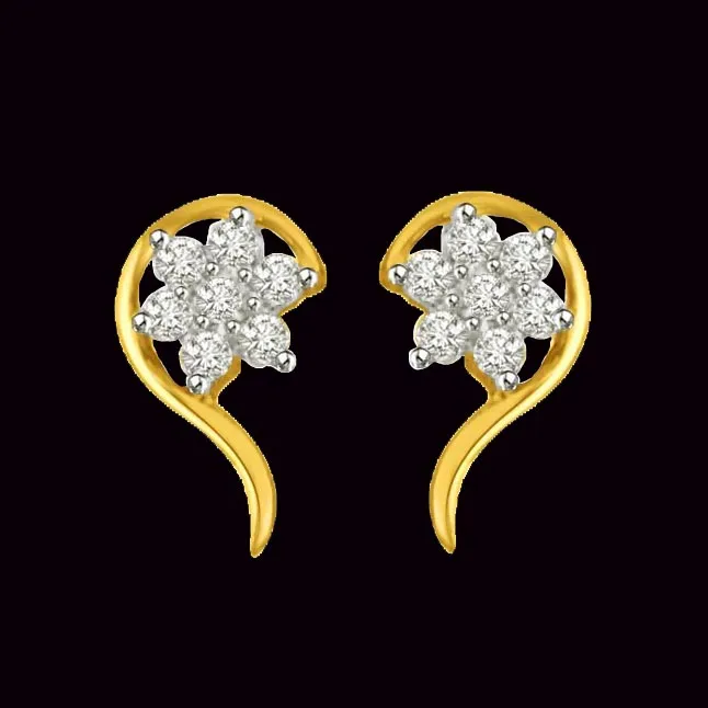 Star of My Life Gold & Diamond Earring for Beloved (ER431)