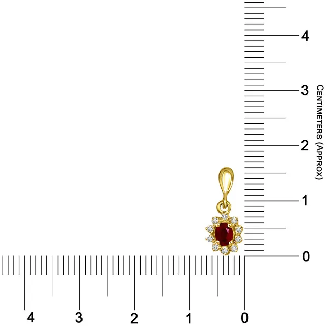 Butterfly Sticks Diamond & Ruby Earrings