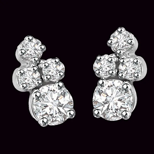 Surreal Studs - Real Diamond Earrings (ER65)