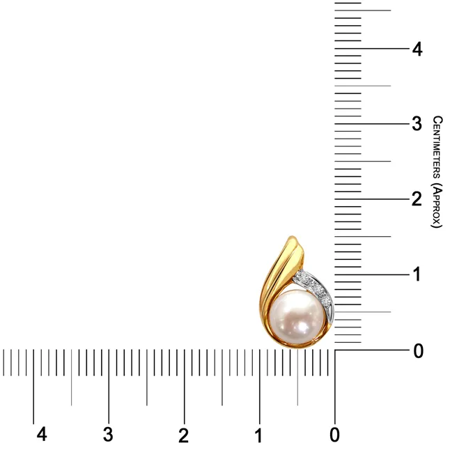 Shining Sitara Diamond Pearl Girl Earrings -Designer Earrings