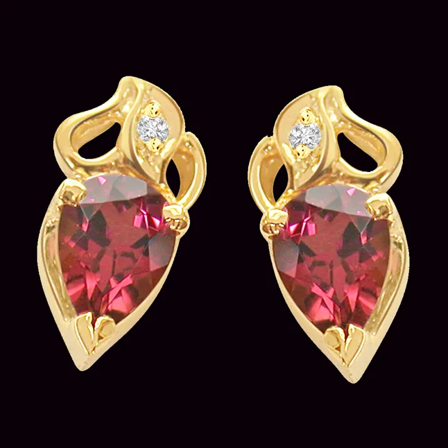 Rosy Love Diamond Rouge Earring (ER70)