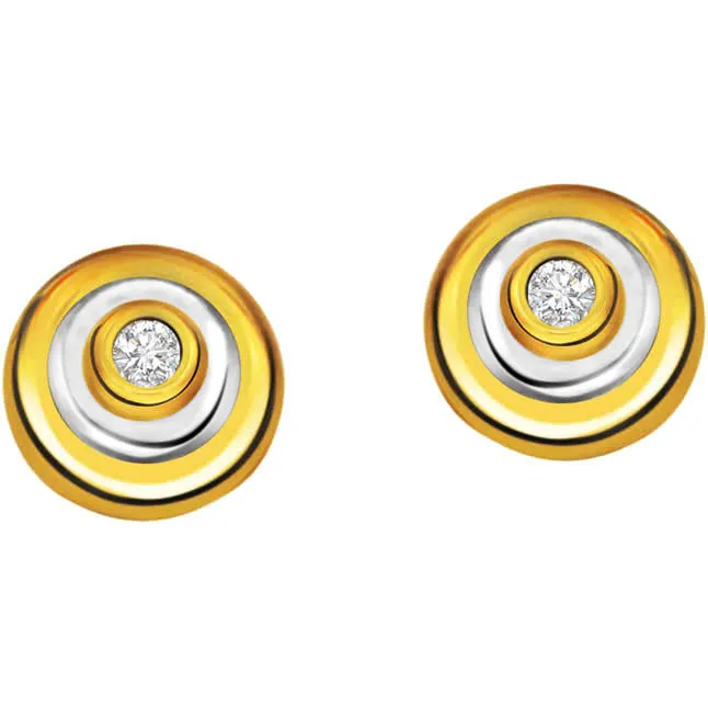 Circle of life ER -80 -Two Tone Earrings