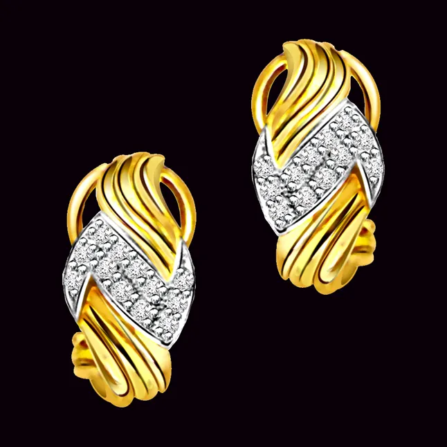 Creative Brilliance - Real Diamond Earrings (ER93)