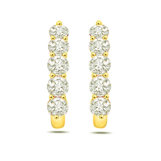 Elegant Enchantress Diamond Earrings -Balis & Hoops