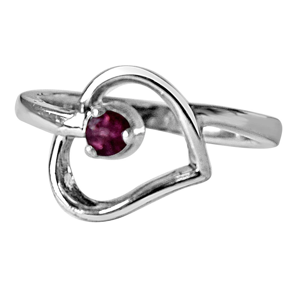 Eternal Elegance - Round Pink Tourmaline Gemstone 925 Sterling Silver Ring (GSR49)