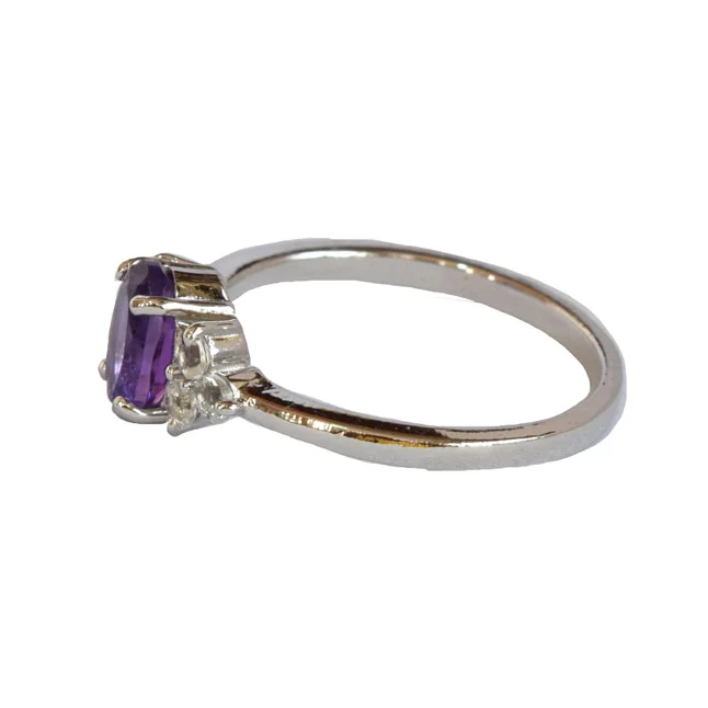 Regal Elegance: The Ultimate Amethyst & Topaz Ring (GSR73)