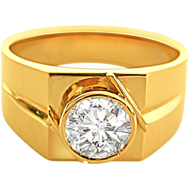 Masculine Charm MR2 -Solitaire rings