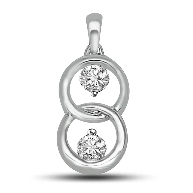 Love so warm that it'll melt the icebergs - Real Diamond Pendant (P1203)