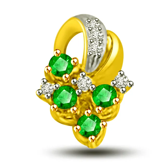 Green Goddess - Real Diamond Pendant (P1223)