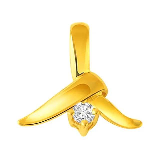 Diamond A loving touch - Real Diamond Solitaire Ring (P13)