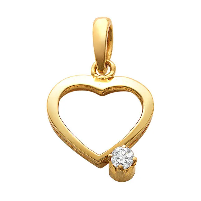 Way To My Heart - Real Diamond Pendant (P1369)