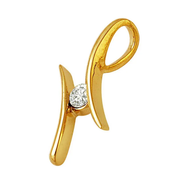 Memories of Gold - Real Diamond Pendant (P14)