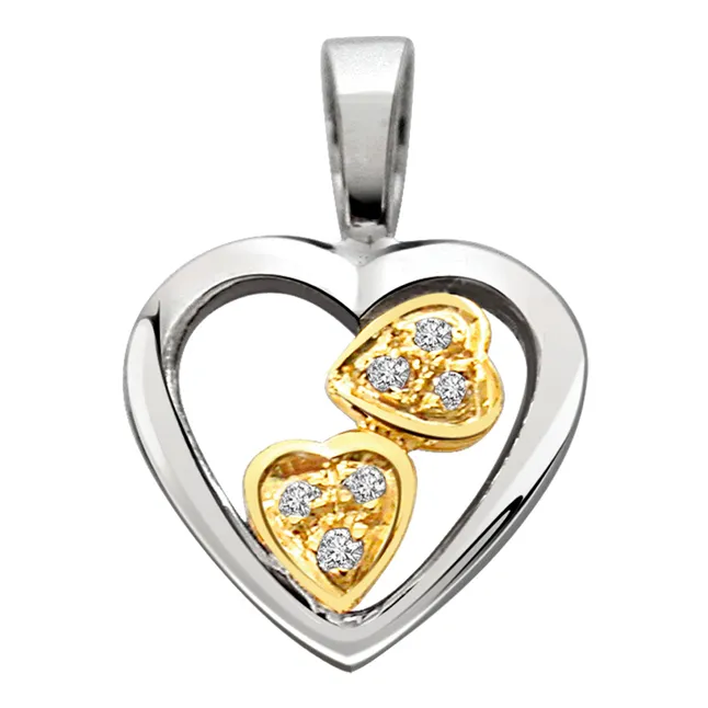 Honey n Cream - Real Diamond & 18kt Yellow Gold Pendant (P147)